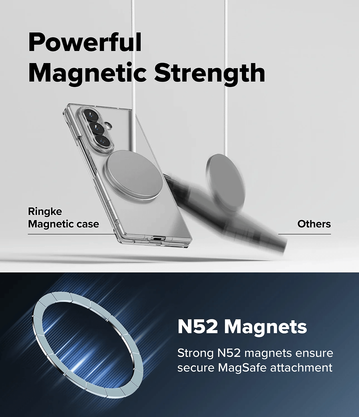 Estuche para Galaxy Z Fold 8 Ultra - Ringke Slim Magnetic - Clear