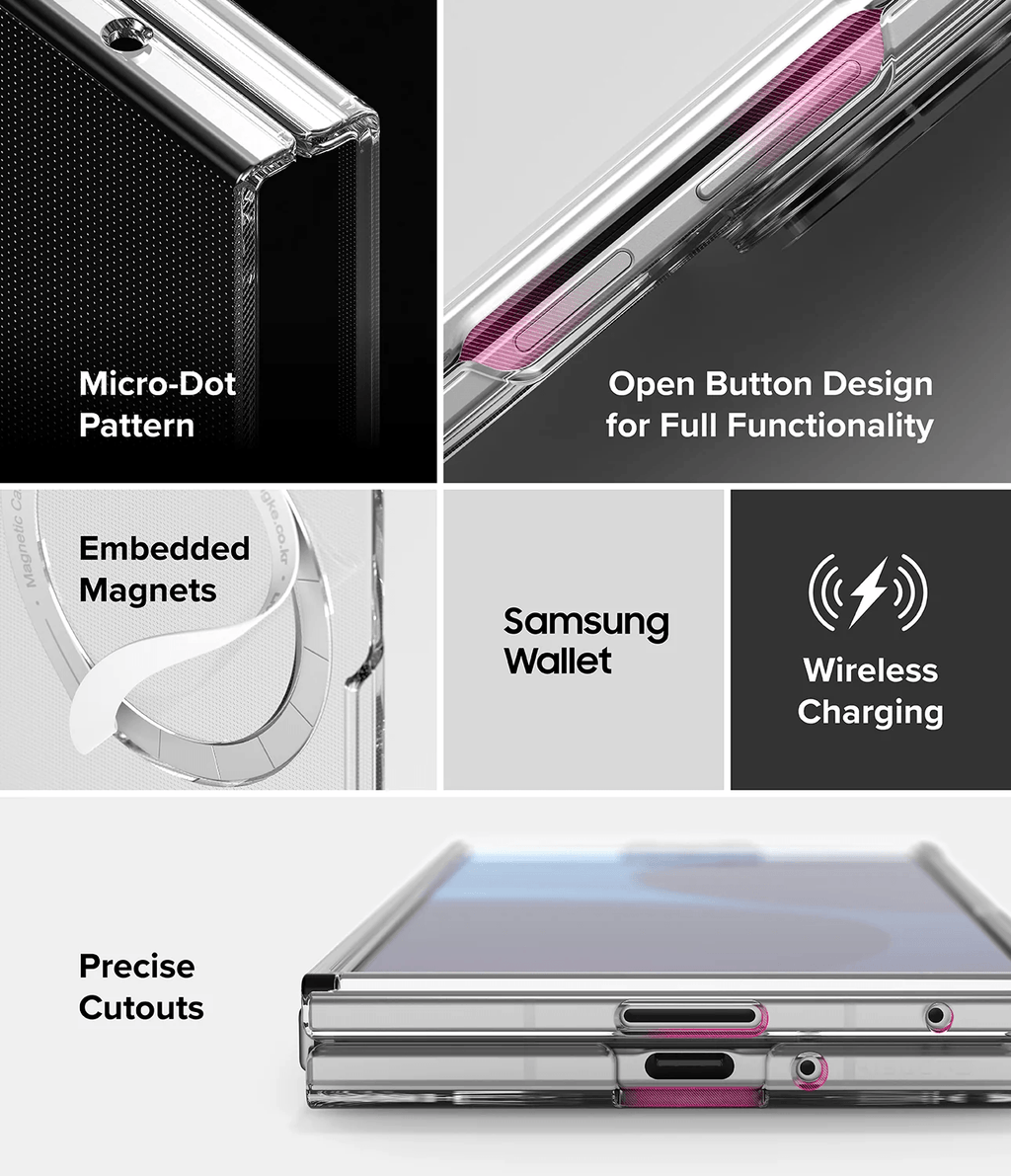 Estuche para Galaxy Z Fold 8 Ultra - Ringke Slim Magnetic - Clear