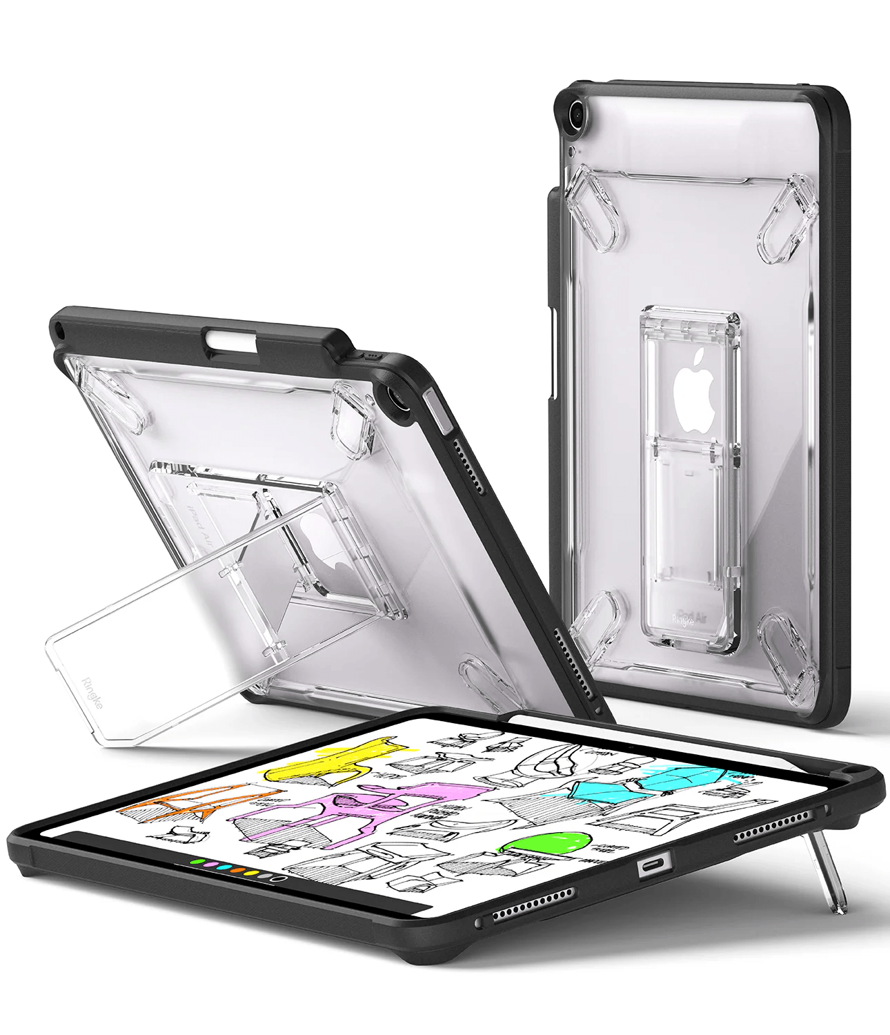 Estuche para iPad Air - Ringke Fusion Sketch Stand - Black