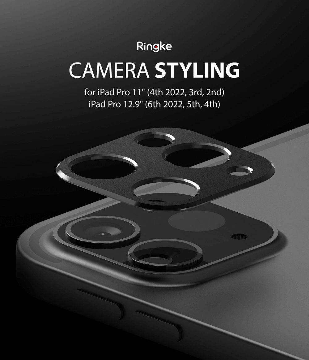 Protector de Cámara para iPad Pro 11" / Pro 12.9" - Ringke Camera Styling - Black