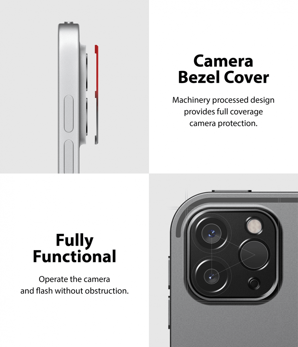 Protector de Cámara para iPad Pro 11" / Pro 12.9" - Ringke Camera Styling - Black