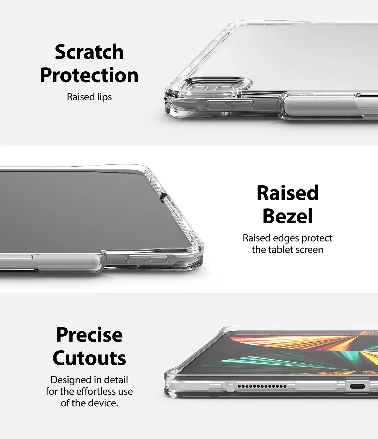 Estuche para iPad Pro - Ringke Fusion Plus - Clear