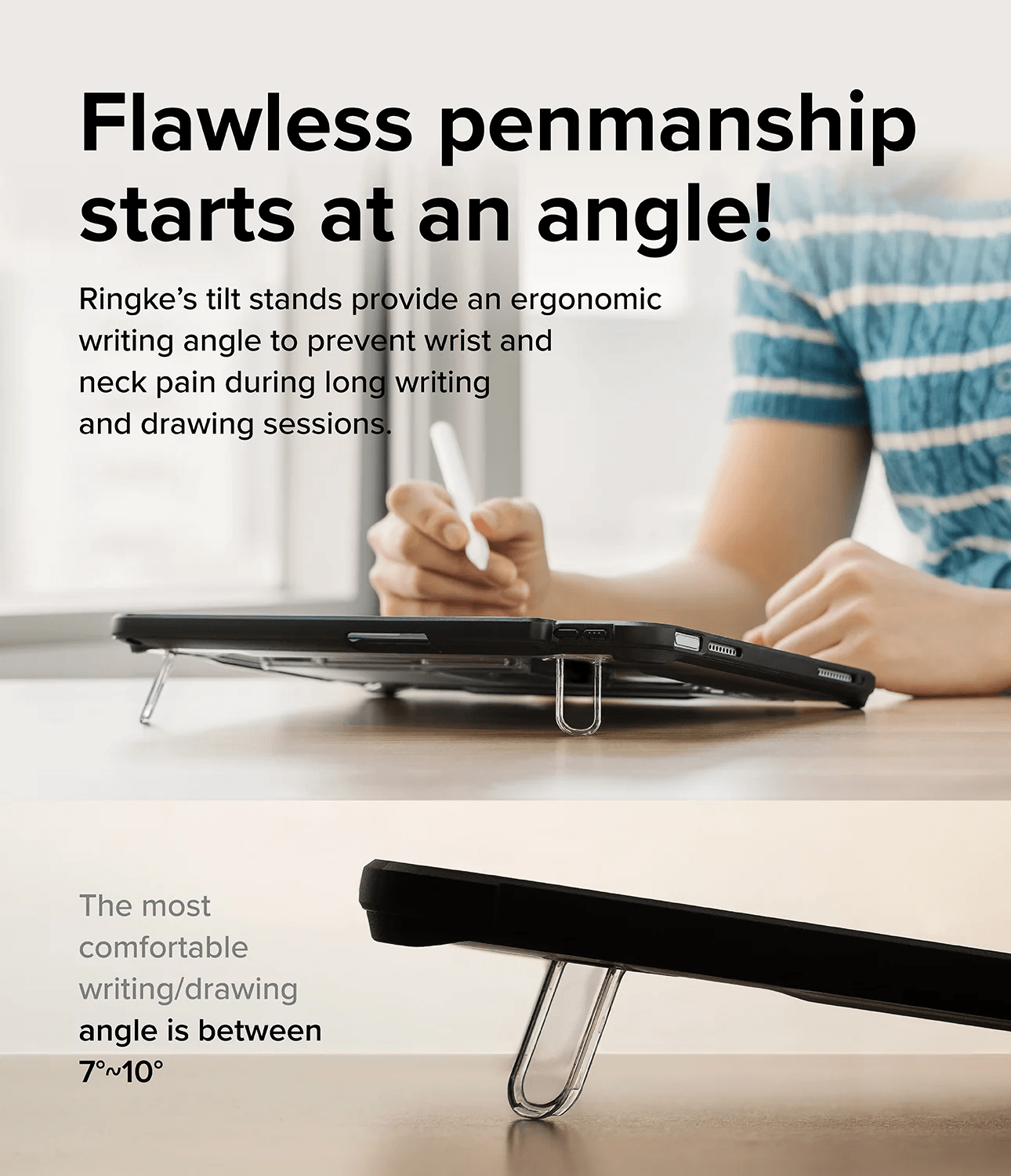 Estuche para iPad Pro - Ringke Fusion Sketch Stand