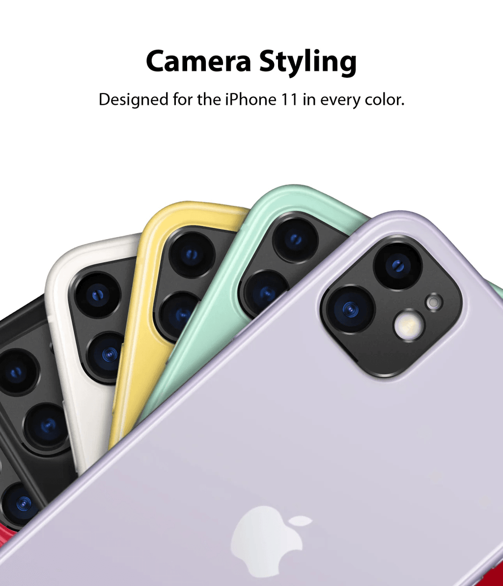 Protector de Cámara para iPhone 11 - Ringke Camera Styling - Black