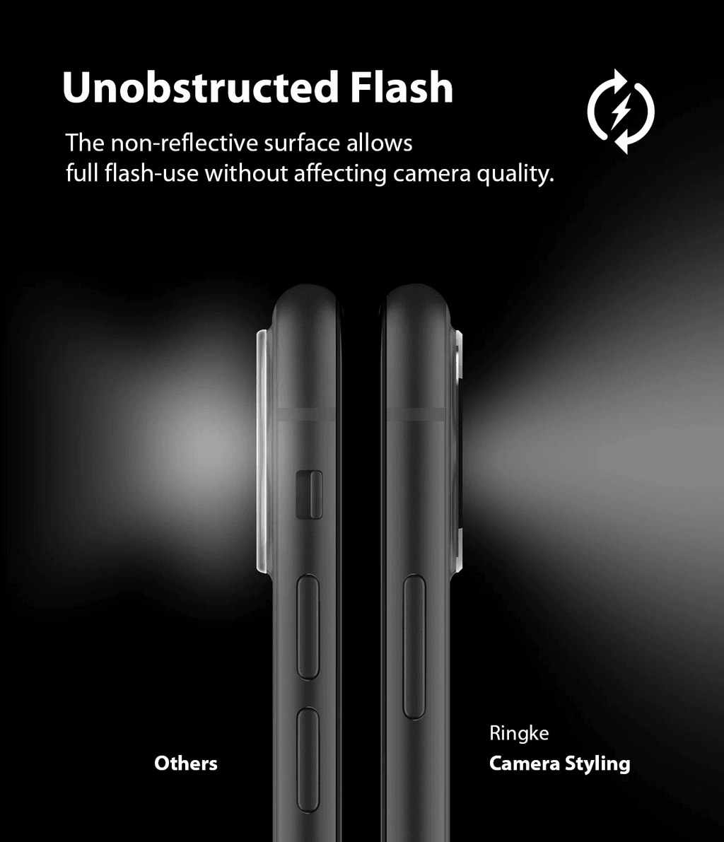 Protector de Cámara para iPhone 11 - Ringke Camera Styling - Black