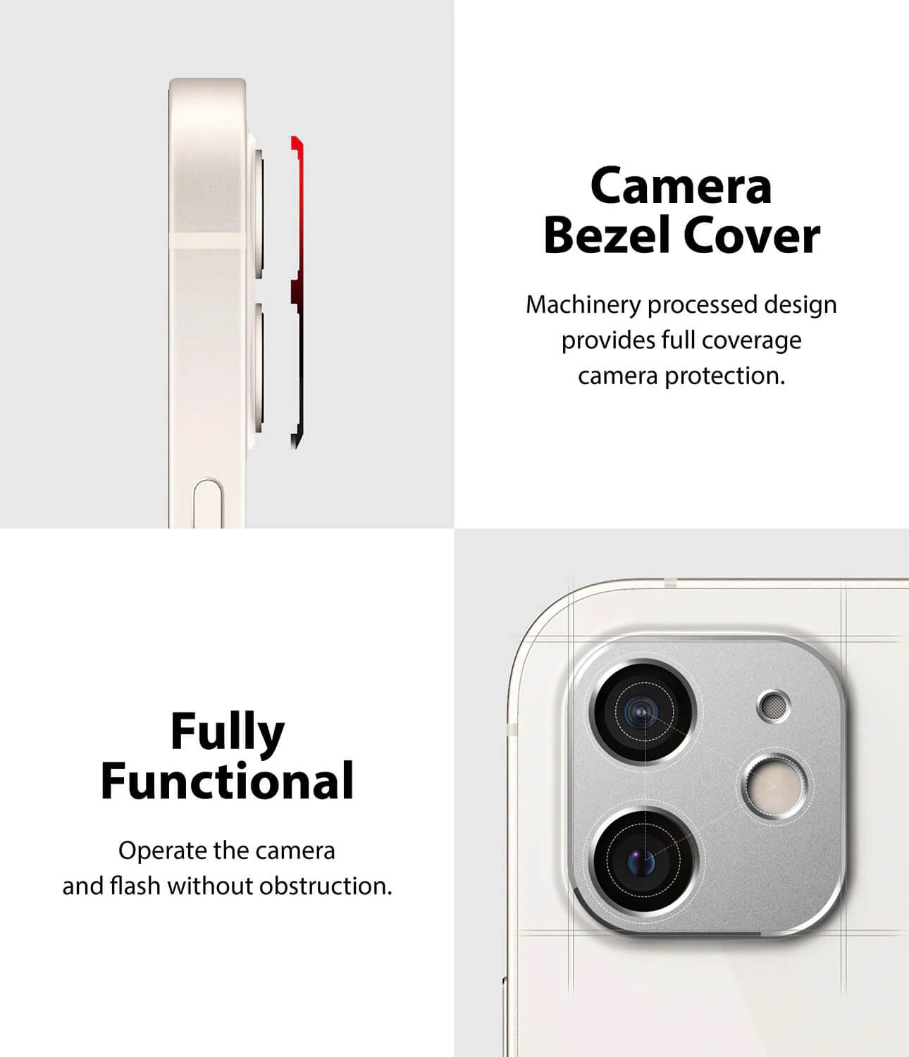 Protector de Cámara para iPhone 12 - Ringke Camera Styling