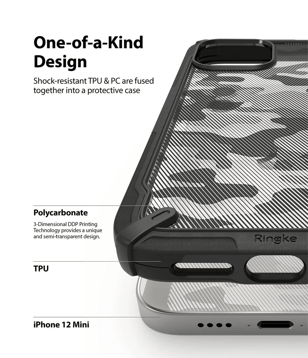 Estuche para iPhone 12 Mini - Ringke Fusion-X