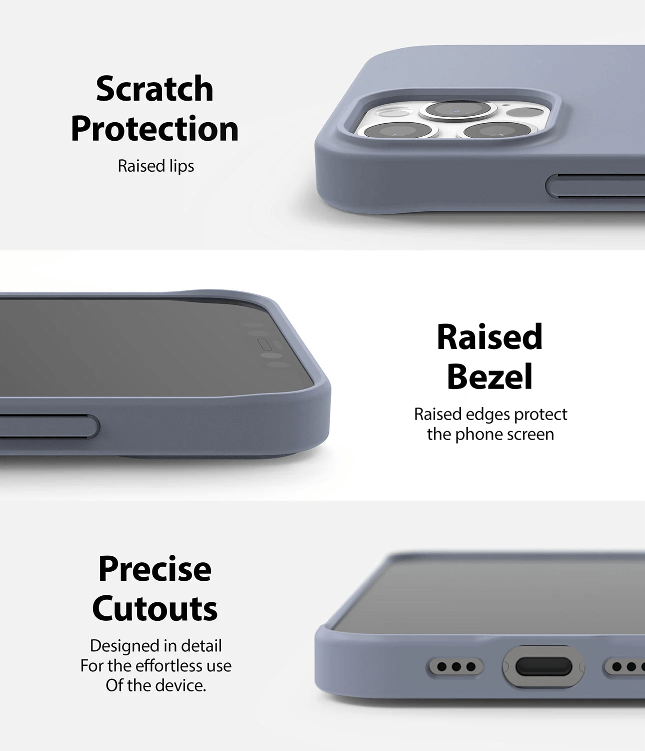 Estuche para iPhone 12 / 12 Pro - Ringke Air-S - Lavender Gray