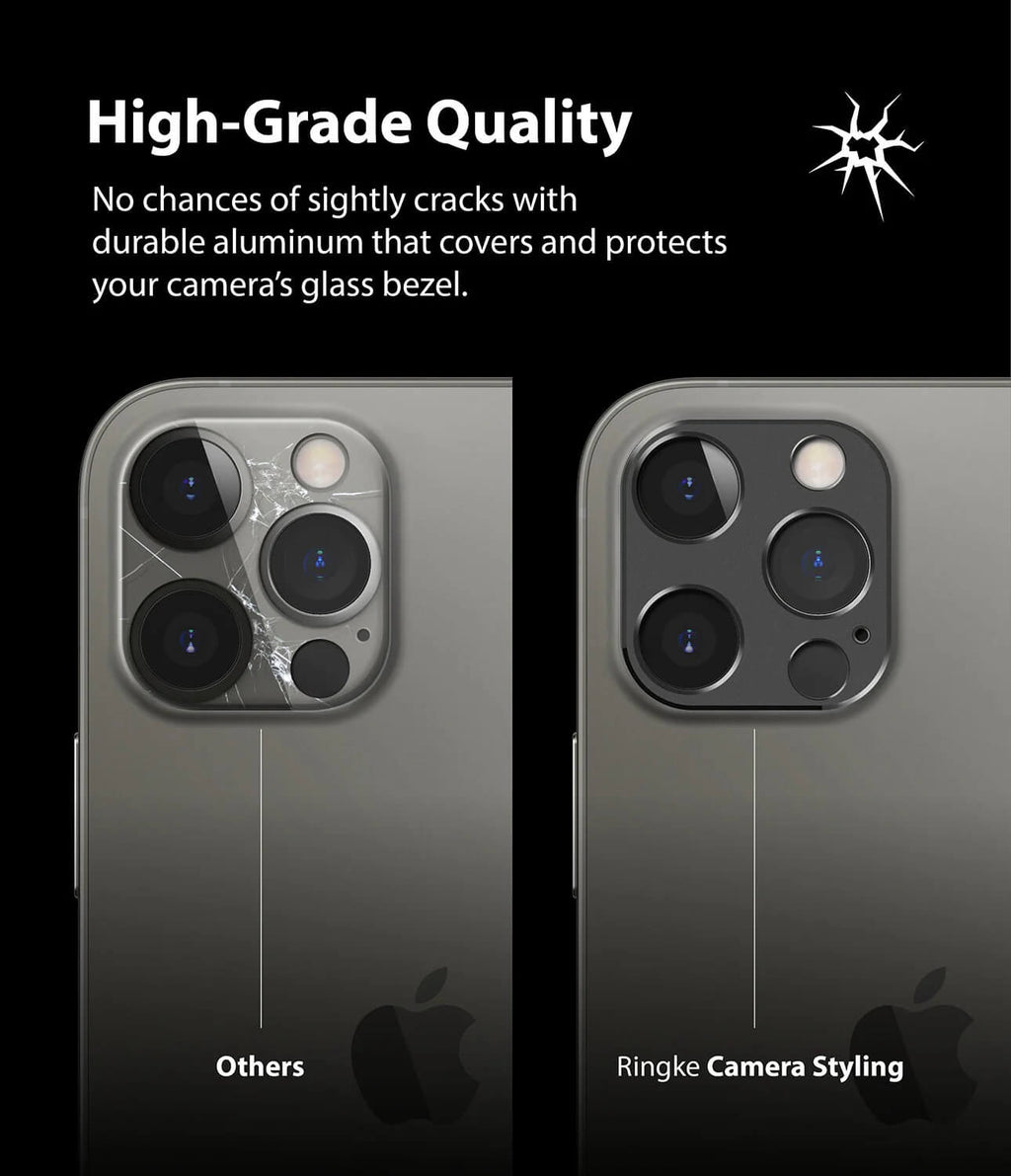 Protector de Cámara para iPhone 12 Pro - Ringke Camera Styling Black