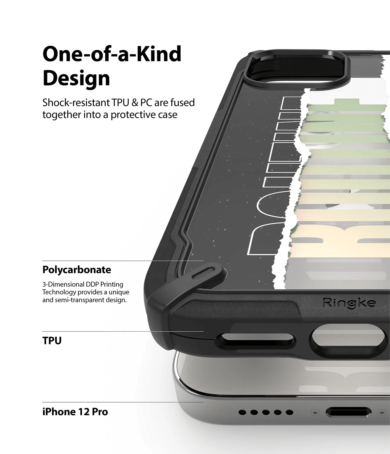 Estuche para iPhone 12 / 12 Pro - Ringke Fusion-X Design - Routine