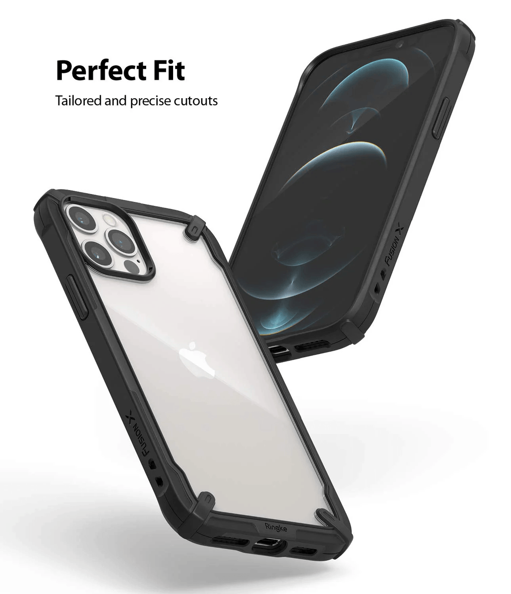 Estuche para iPhone 12 / 12 Pro - Ringke Fusion-X - Black