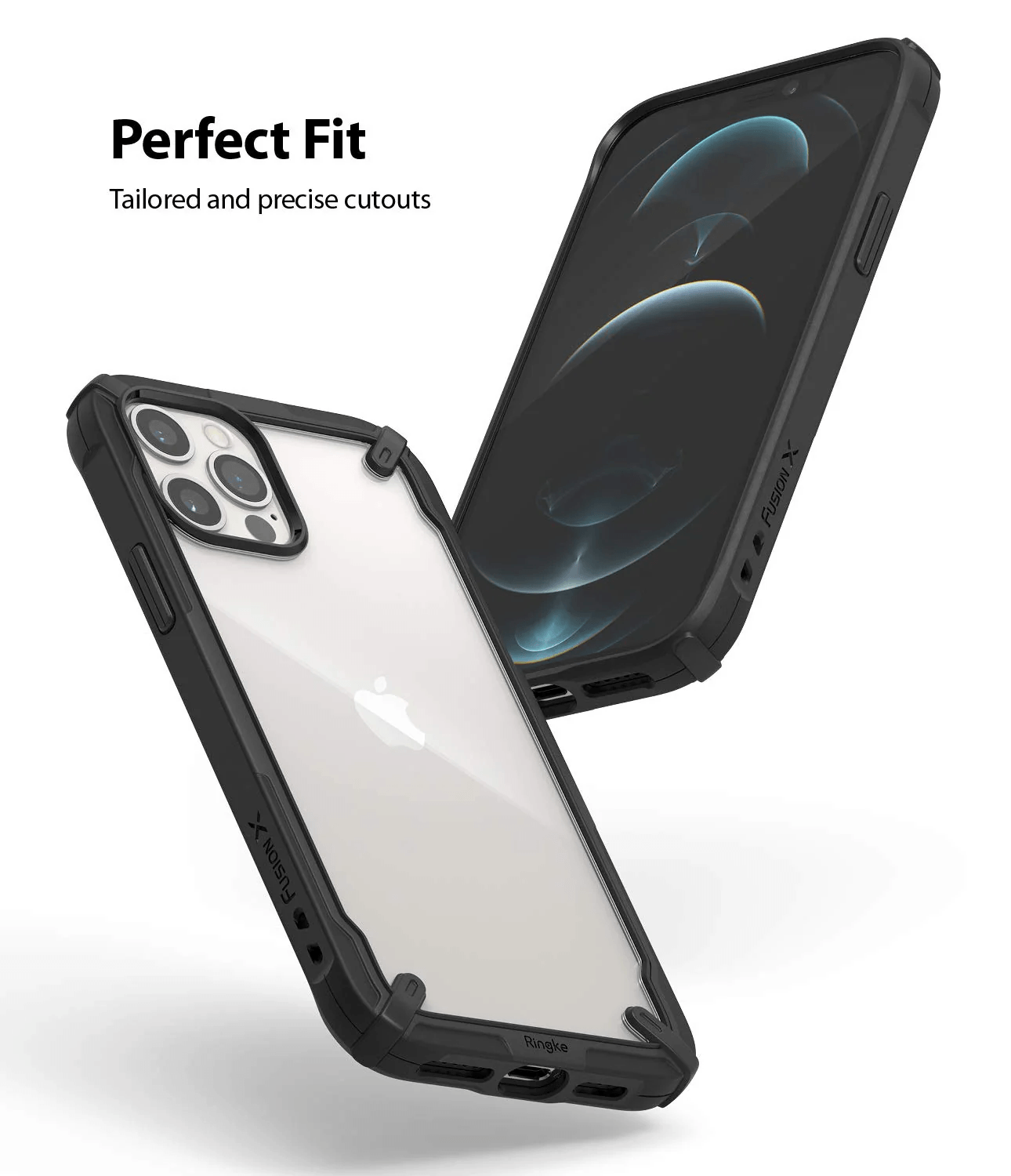 Estuche para iPhone 12 / 12 Pro - Ringke Fusion-X - Black