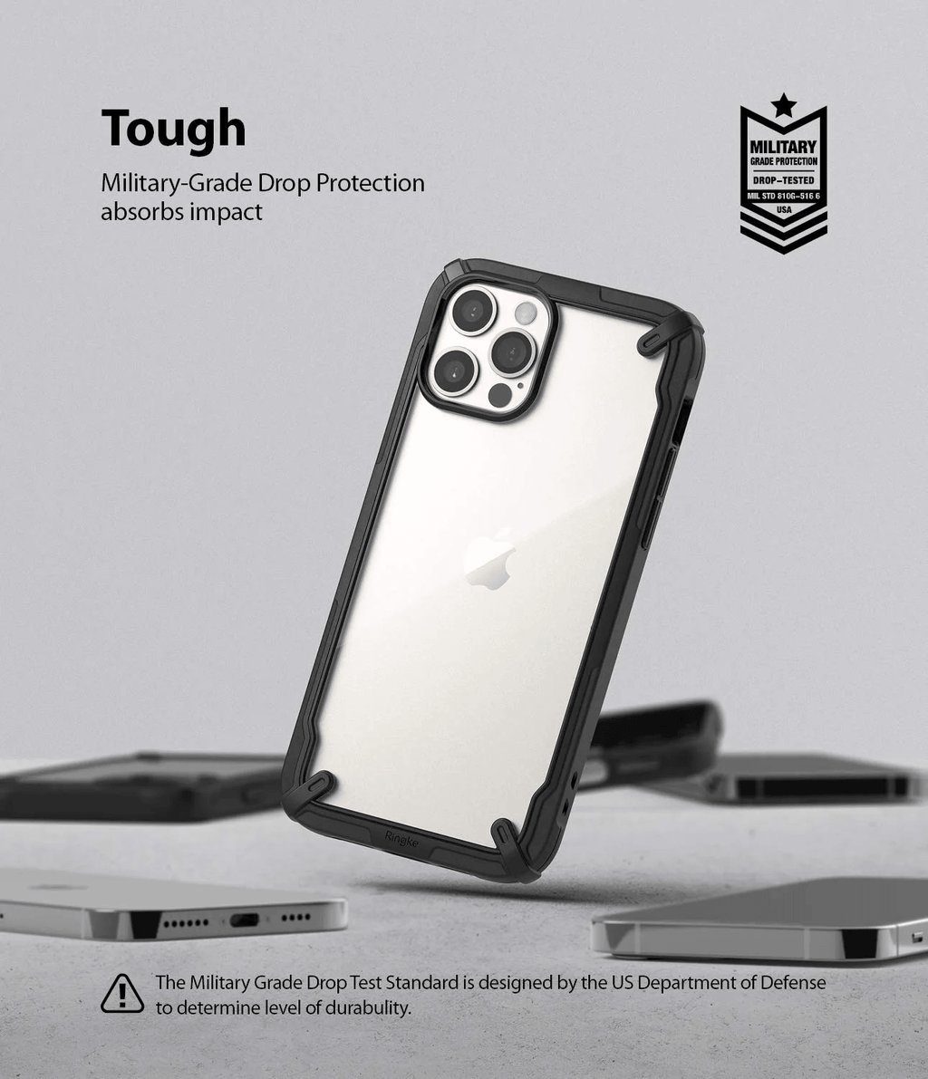 Estuche para iPhone 12 / 12 Pro - Ringke Fusion-X - Black