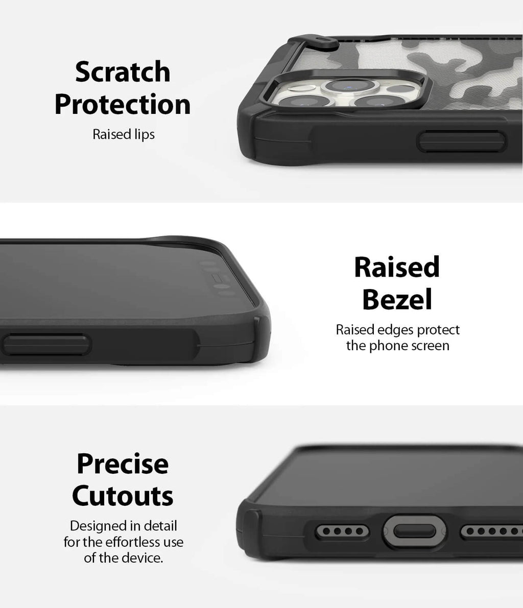 Estuche para iPhone 12 Pro Max - Ringke Fusion-X - Camo Black