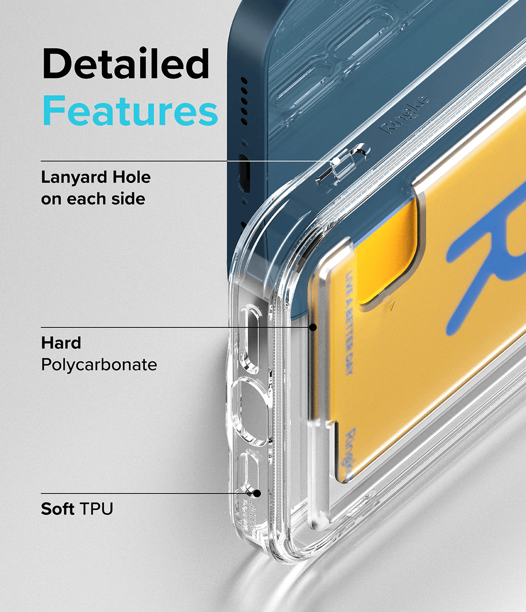 Estuche para iPhone 13 - Ringke Fusion Card - Clear