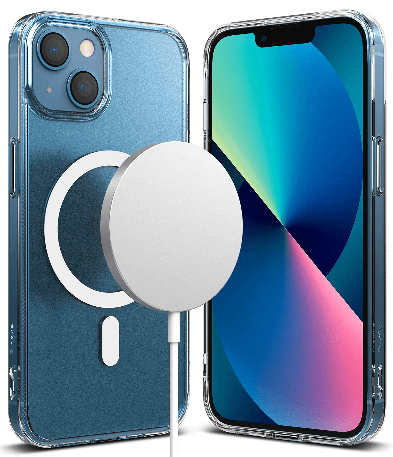 Estuche para iPhone 13 - Ringke Fusion Magnetic - Matte Clear