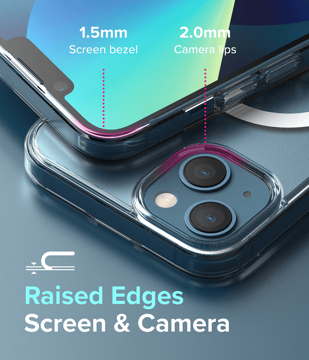 Estuche para iPhone 13 - Ringke Fusion Magnetic - Matte Clear