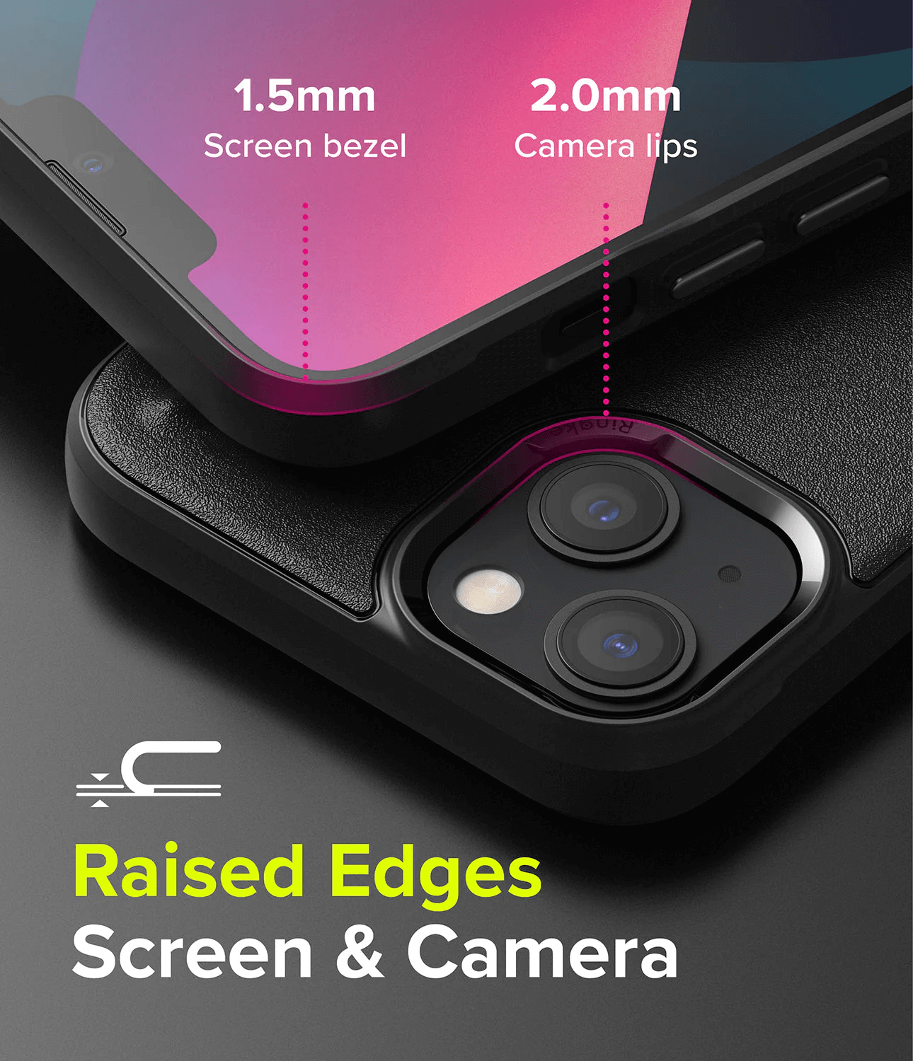 Estuche para iPhone 13 - Ringke Onyx - Black