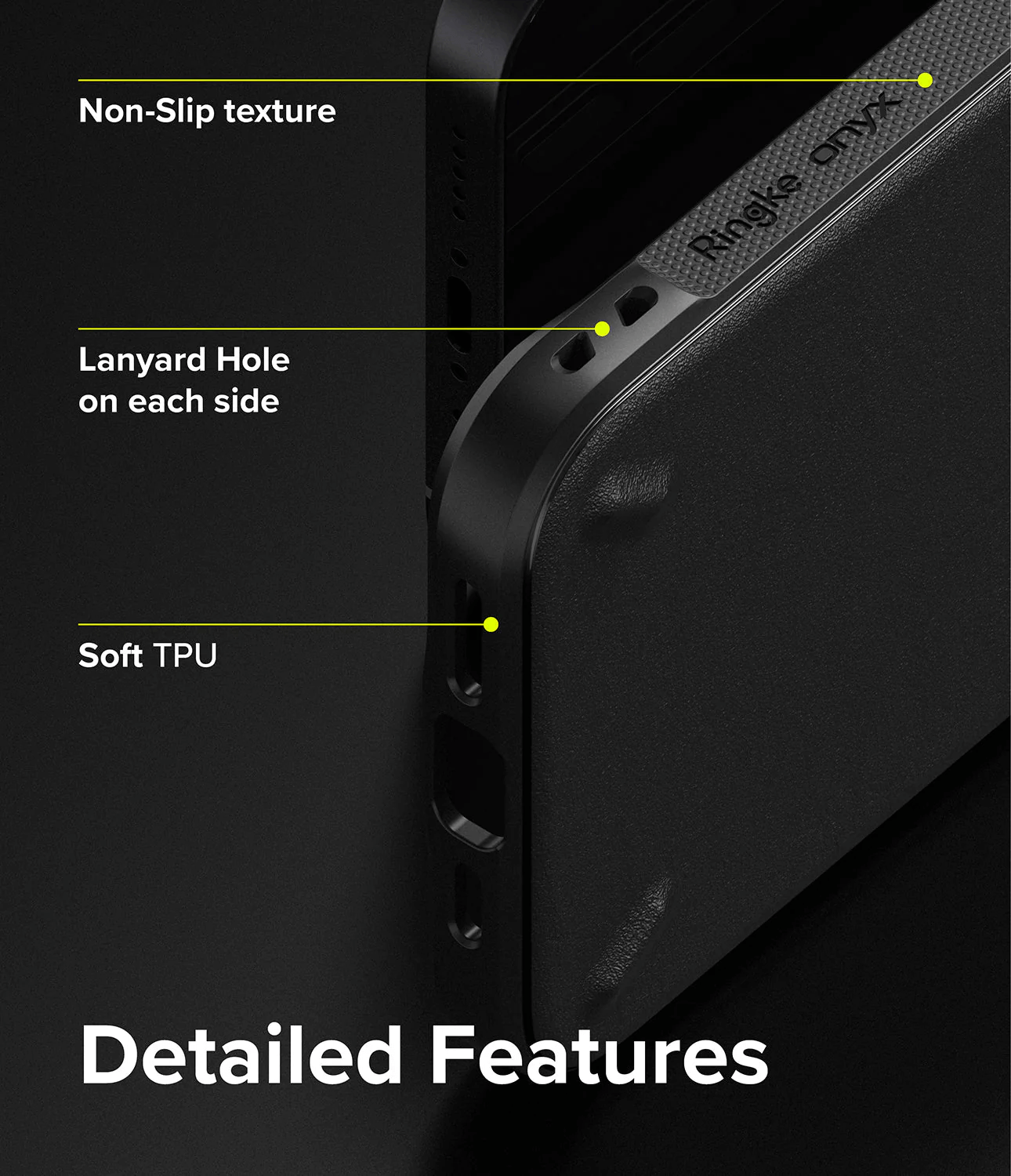Estuche para iPhone 13 - Ringke Onyx - Black
