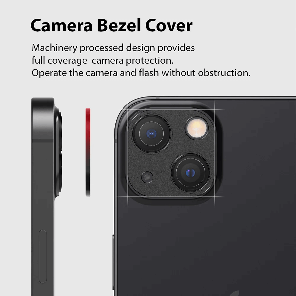 Protector de Cámara para iPhone 13 / 13 Mini - Ringke Camera Styling - Black