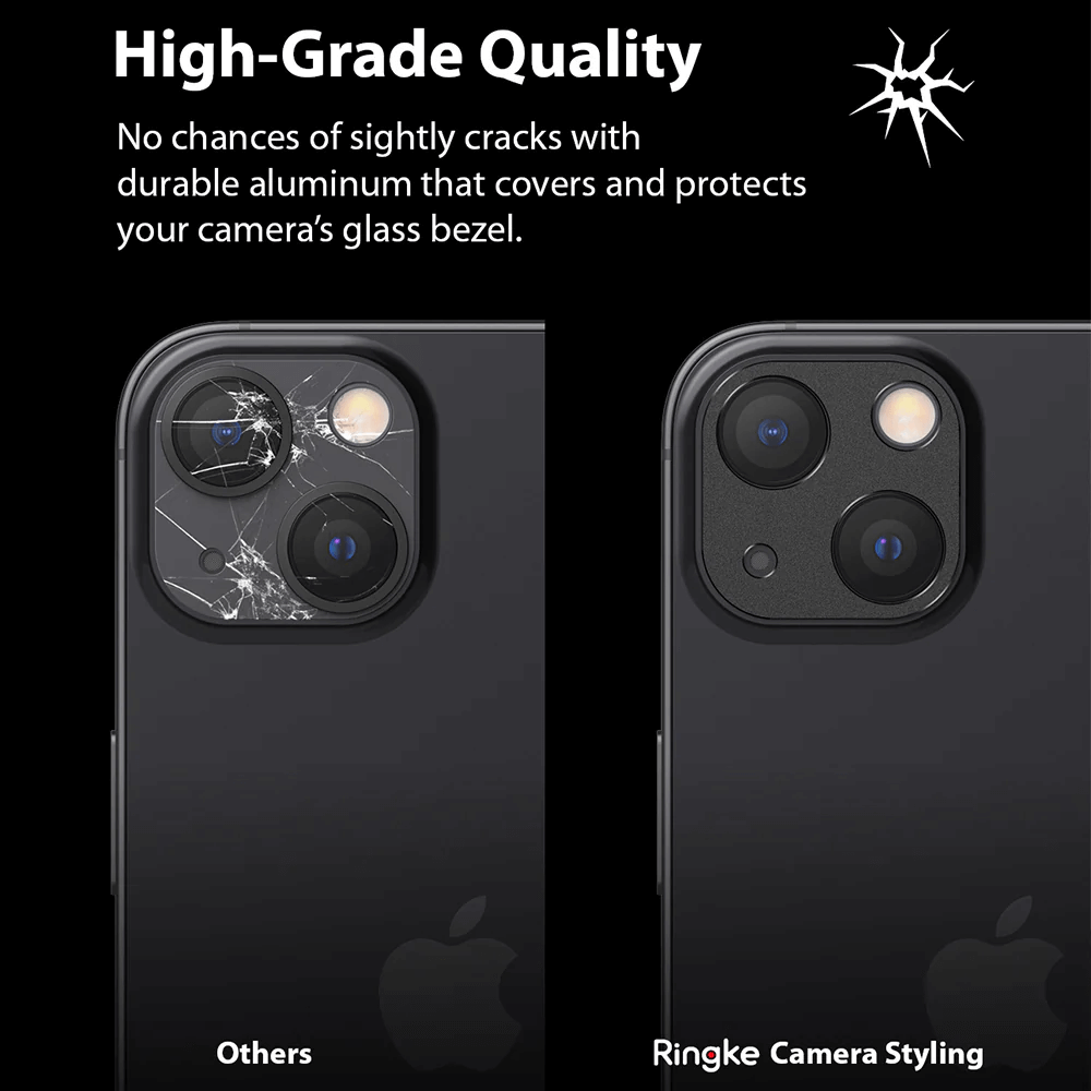 Protector de Cámara para iPhone 13 / 13 Mini - Ringke Camera Styling - Black