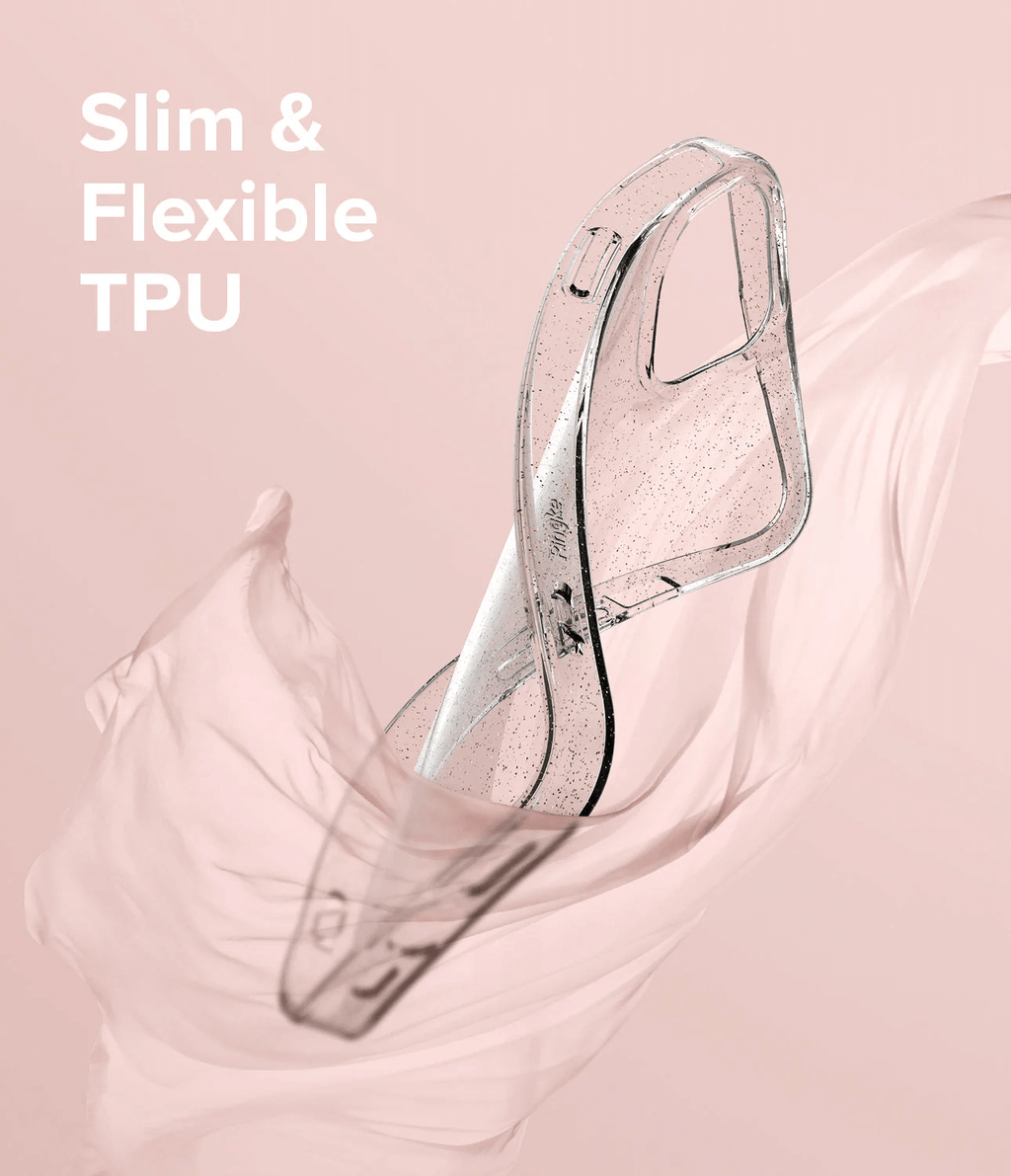 Estuche para iPhone 13 Mini - Ringke Air - Glitter Clear