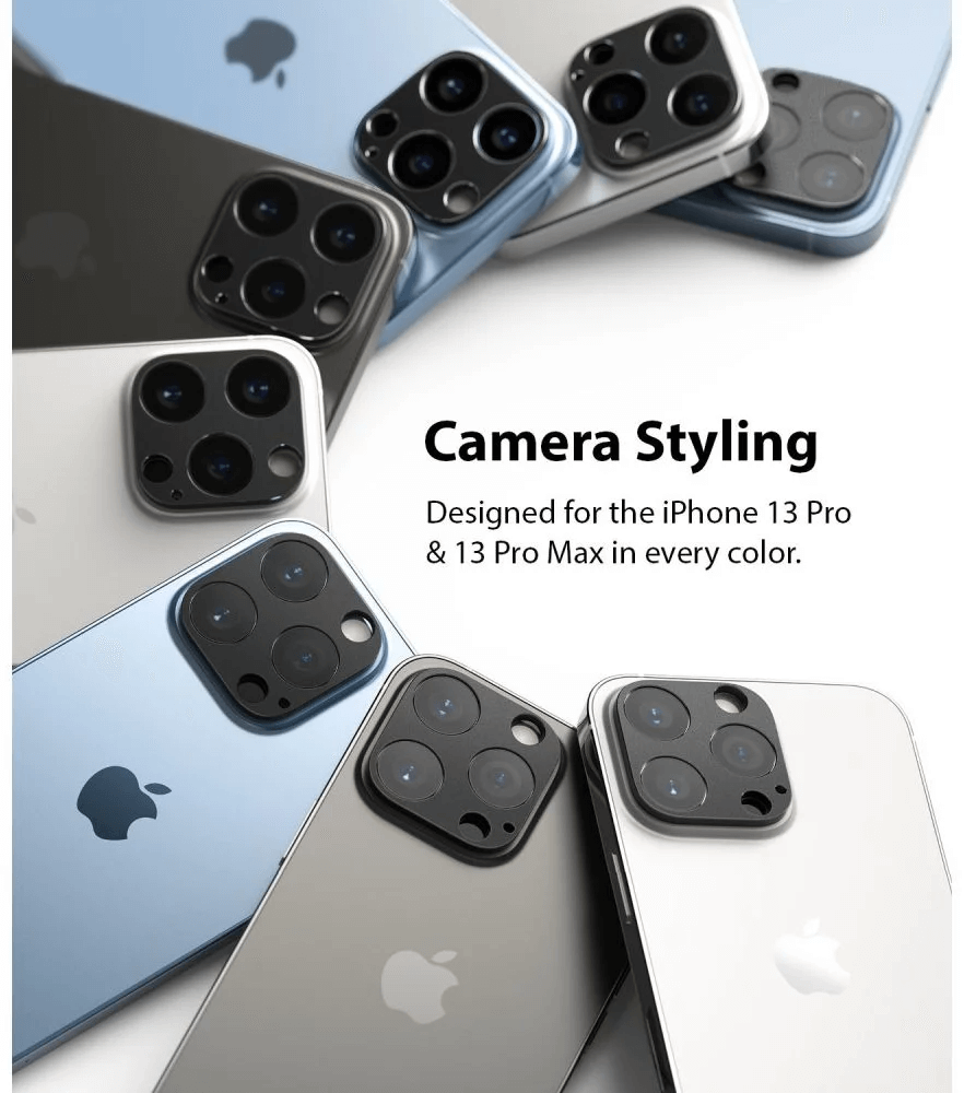 Protector de Cámara para iPhone 13 Pro / 13 Pro Max - Ringke Camera Styling - Black