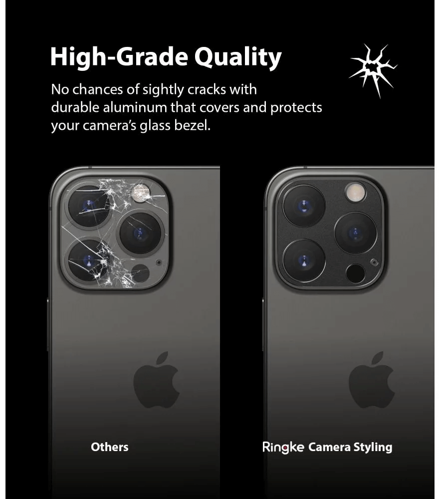 Protector de Cámara para iPhone 13 Pro / 13 Pro Max - Ringke Camera Styling - Black