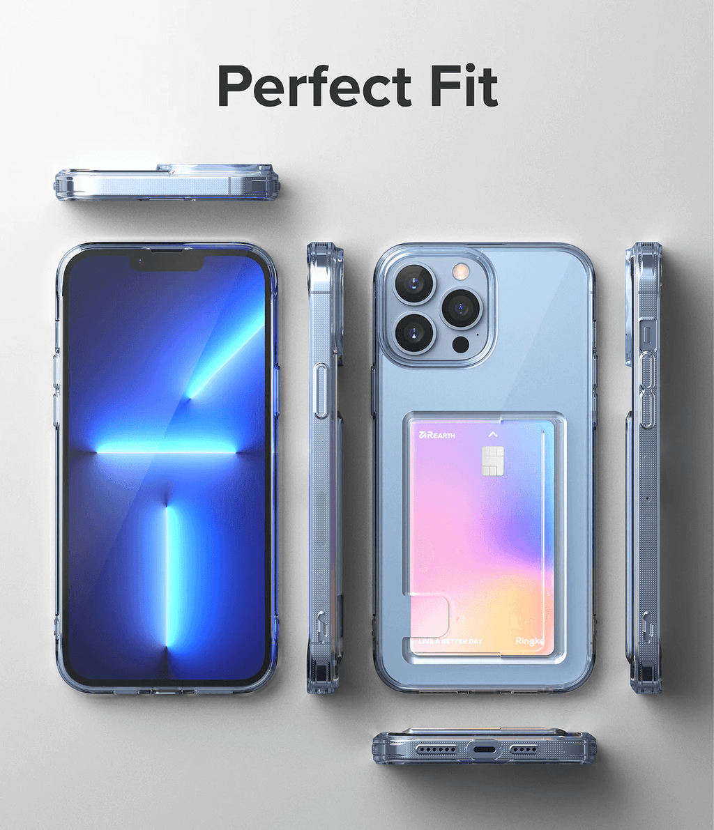 Estuche para iPhone 13 Pro - Ringke Fusion Card Clear