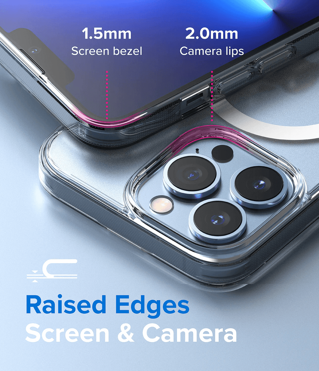 Estuche para iPhone 13 Pro - Ringke Fusion Magnetic - Matte Clear