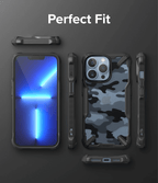 Estuche para iPhone 13 Pro - Ringke Fusion-X - Camo Black