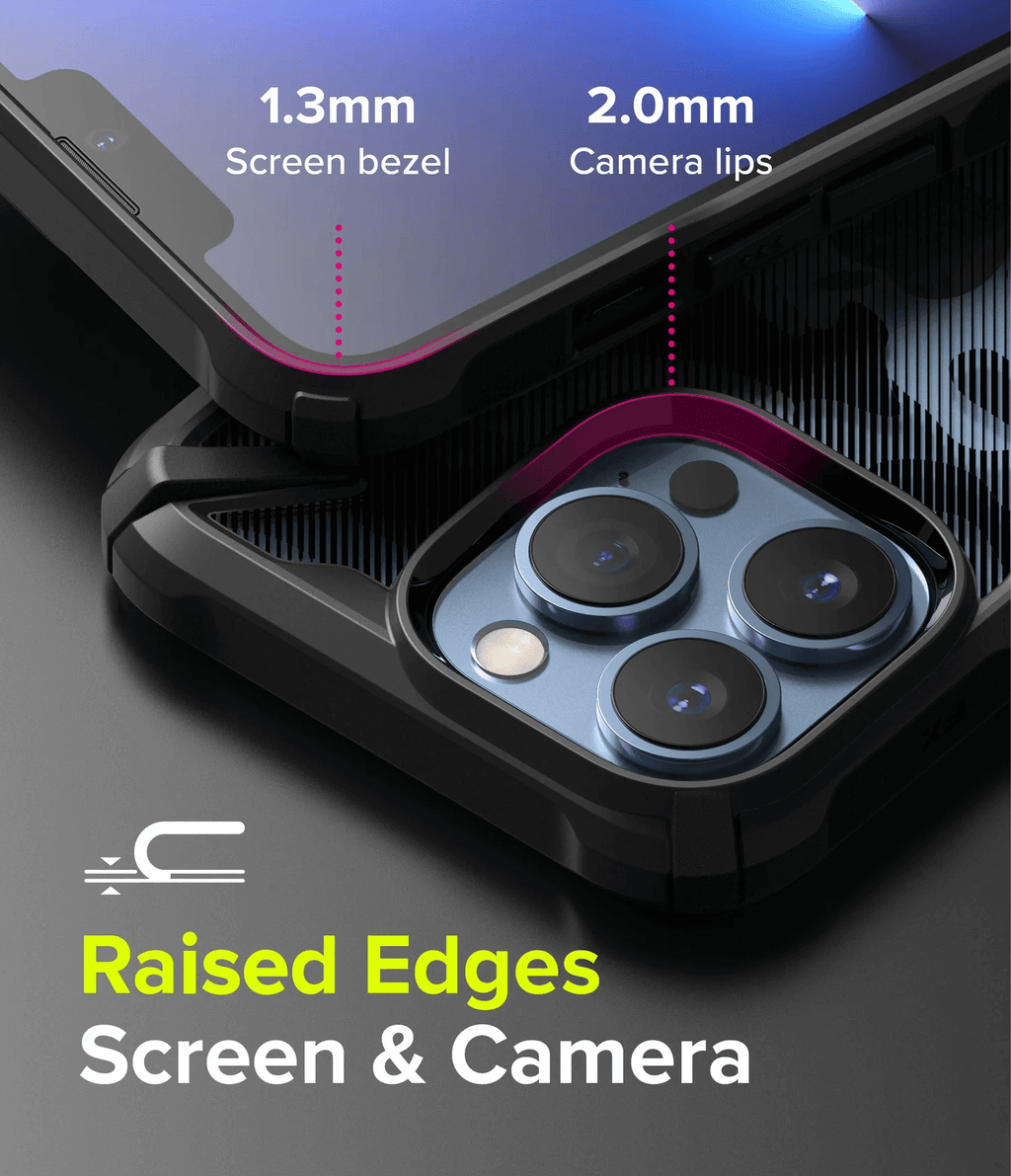 Estuche para iPhone 13 Pro - Ringke Fusion-X - Camo Black