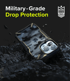 Estuche para iPhone 13 Pro - Ringke Fusion-X - Camo Black