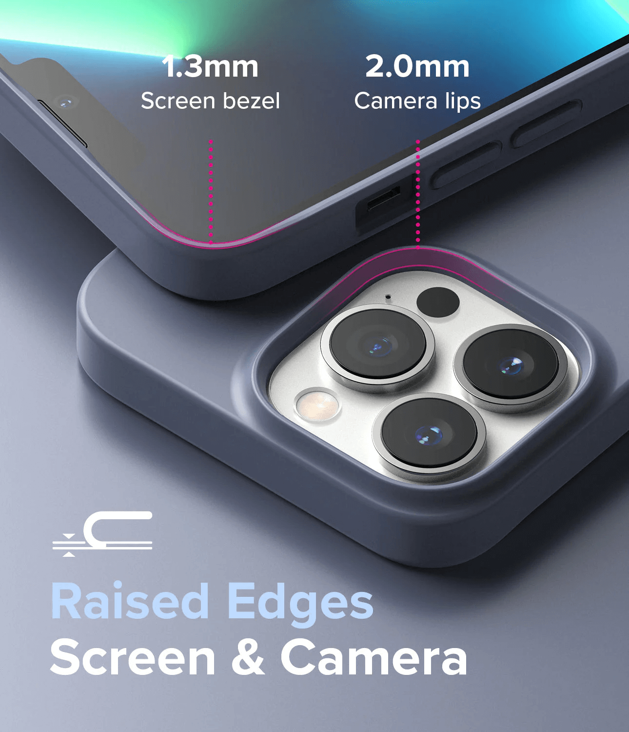 Estuche para iPhone 13 Pro Max - Ringke Air S - Lavender Gray