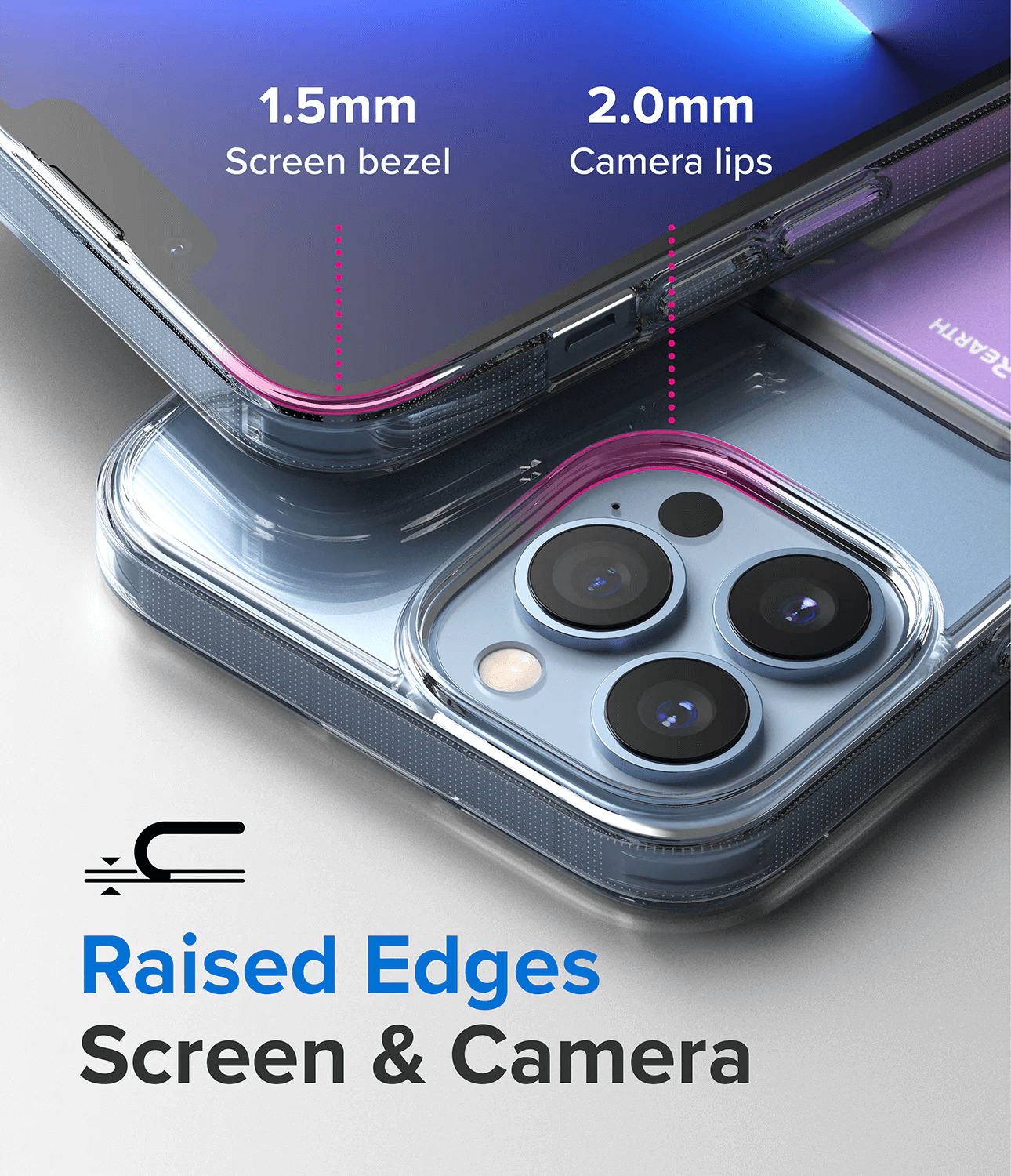 Estuche para iPhone 13 Pro Max - Ringke Fusion Card - Clear