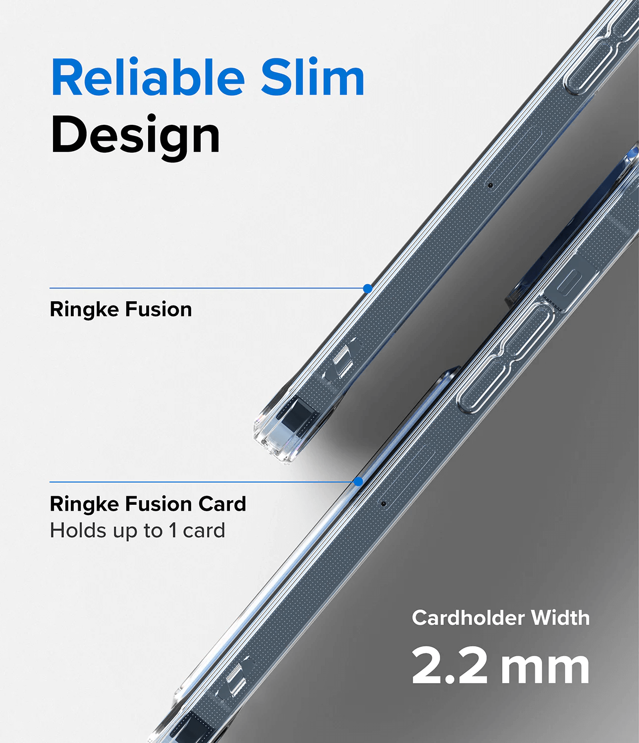 Estuche para iPhone 13 Pro Max - Ringke Fusion Card - Clear
