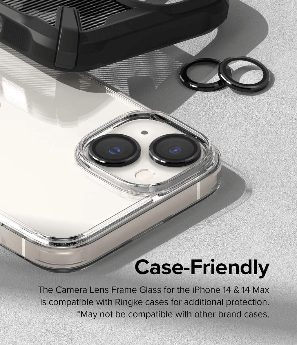 Protector de Cámara para iPhone 14 / 14 Plus - Ringke Camera Lens Frame Glass - Black