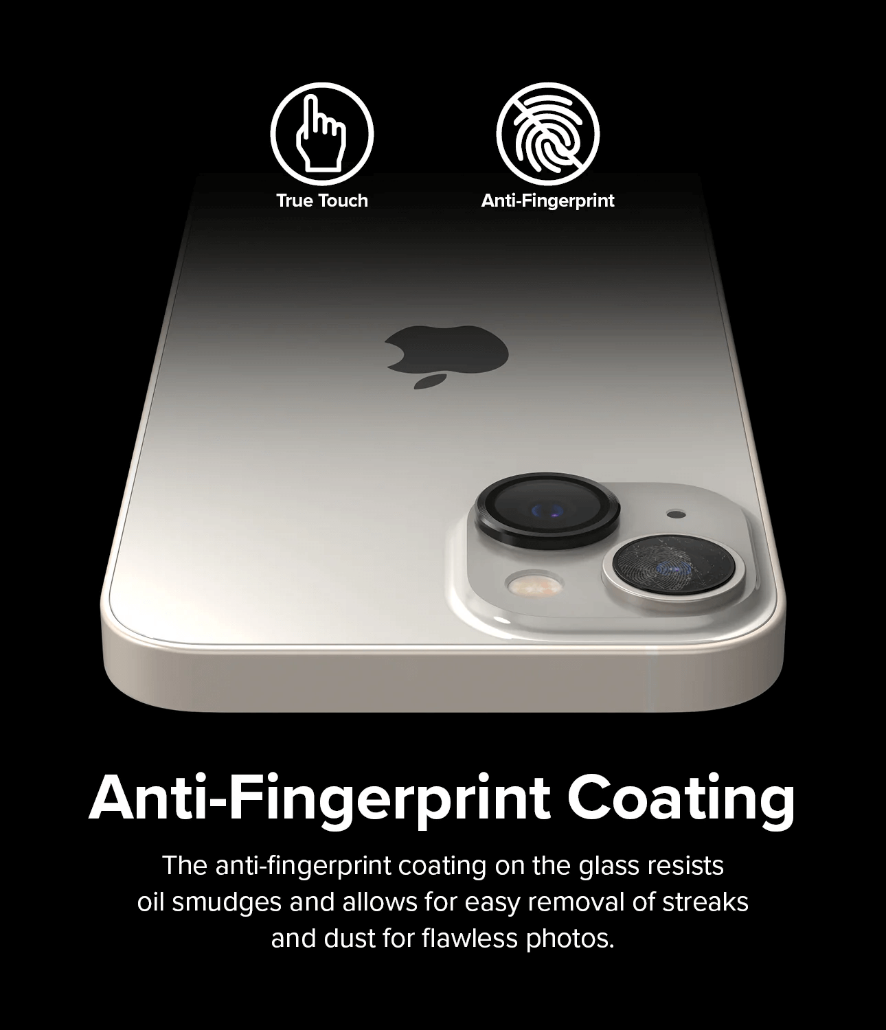 Protector de Cámara para iPhone 14 / 14 Plus - Ringke Camera Lens Frame Glass - Black
