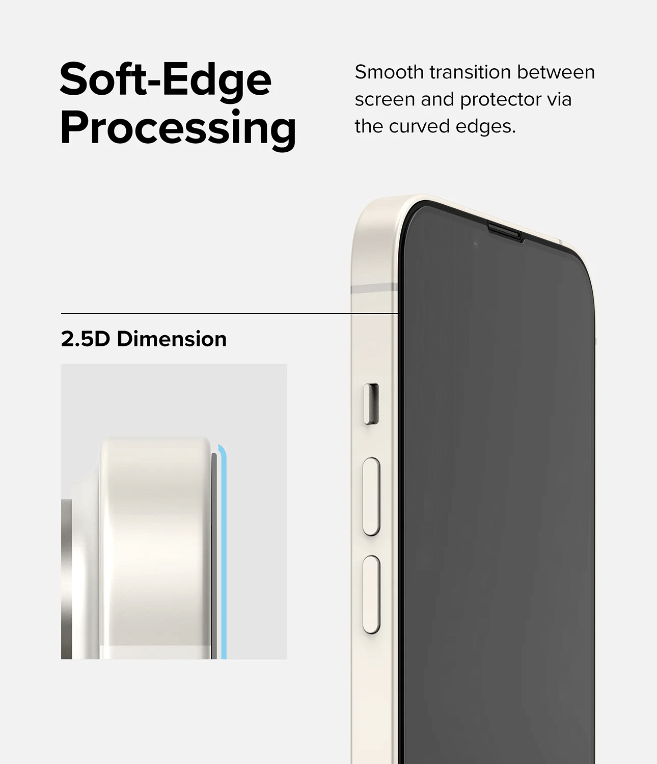 Vidrio Templado para iPhone 14 Plus / 13 Pro Max - Ringke Full Cover Glass