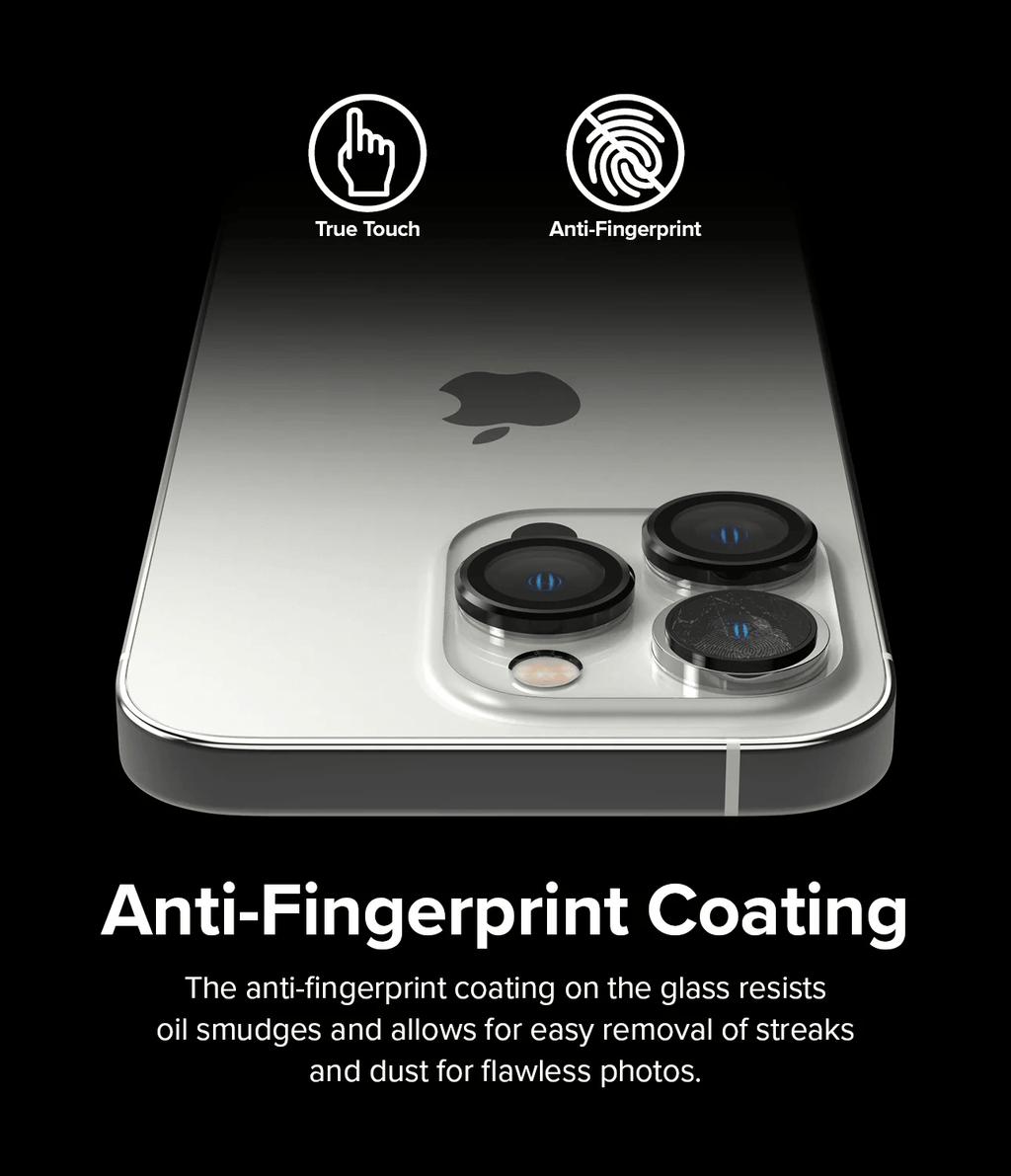 Protector de Cámara para iPhone 14 Pro / Pro Max - Ringke Camera Lens Frame Glass - Black