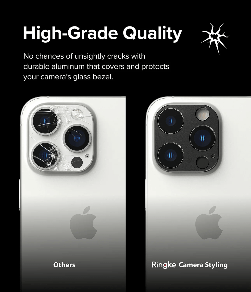 Estuche para Cámara iPhone 14 Pro / 14 Pro Max - Ringke Camera Styling - Black