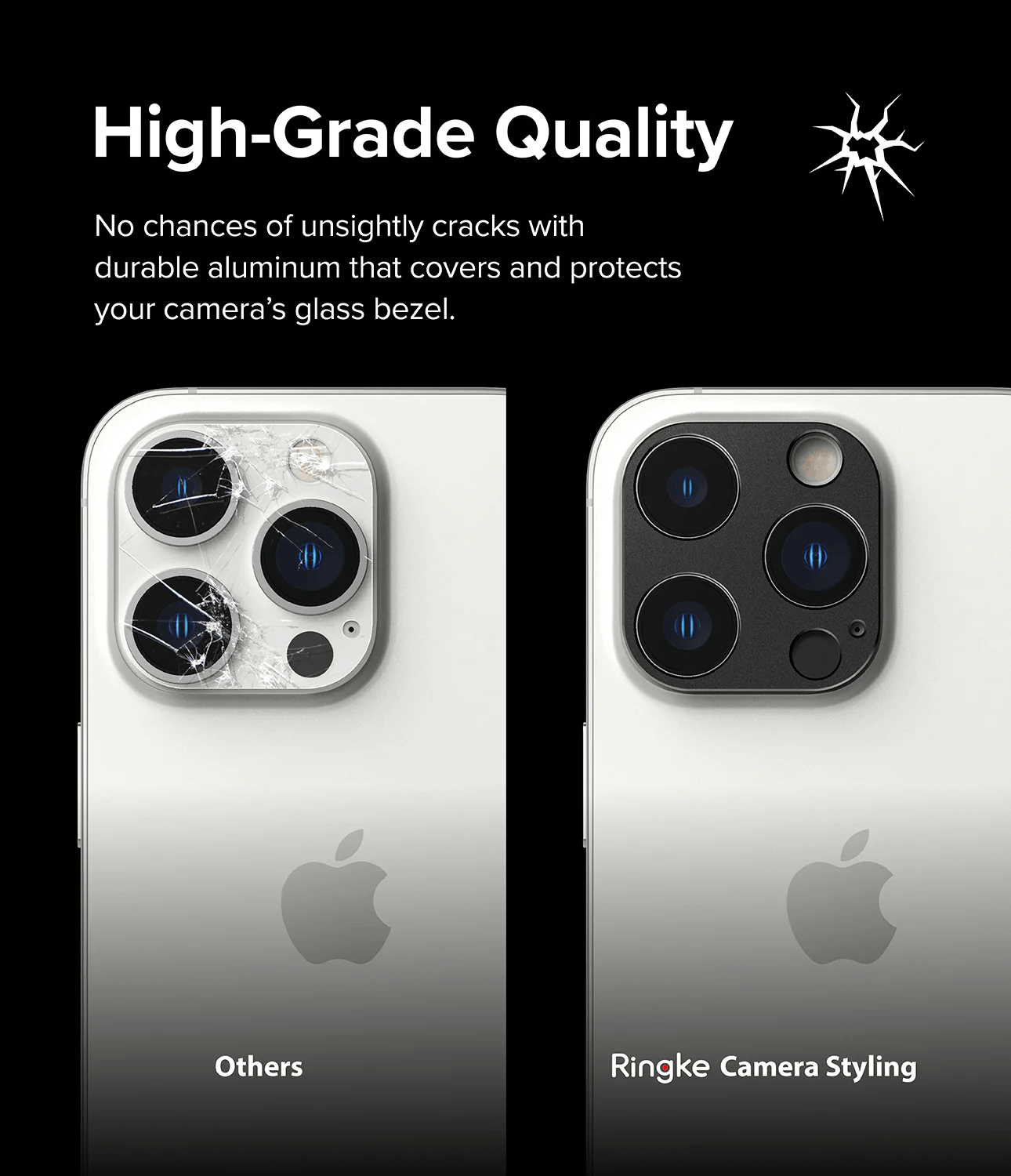 Estuche para Cámara iPhone 14 Pro / 14 Pro Max - Ringke Camera Styling - Black