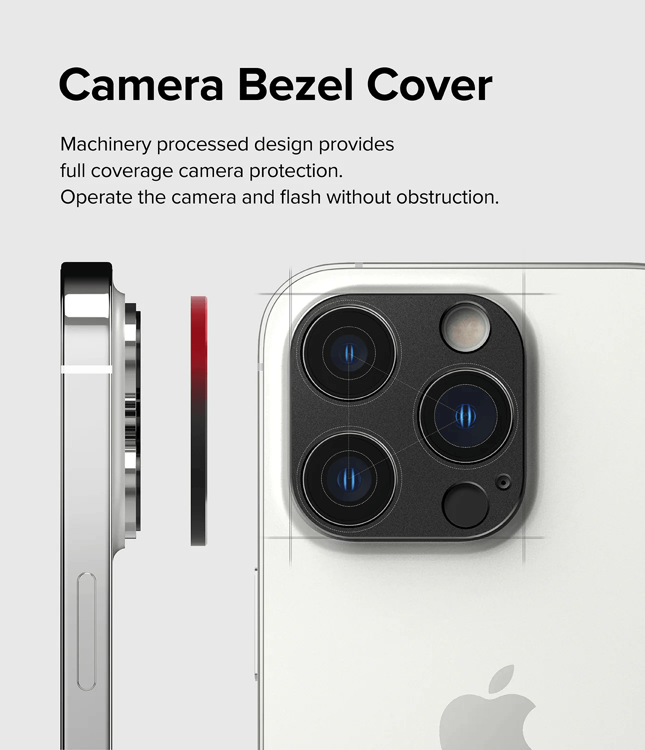 Estuche para Cámara iPhone 14 Pro / 14 Pro Max - Ringke Camera Styling - Black