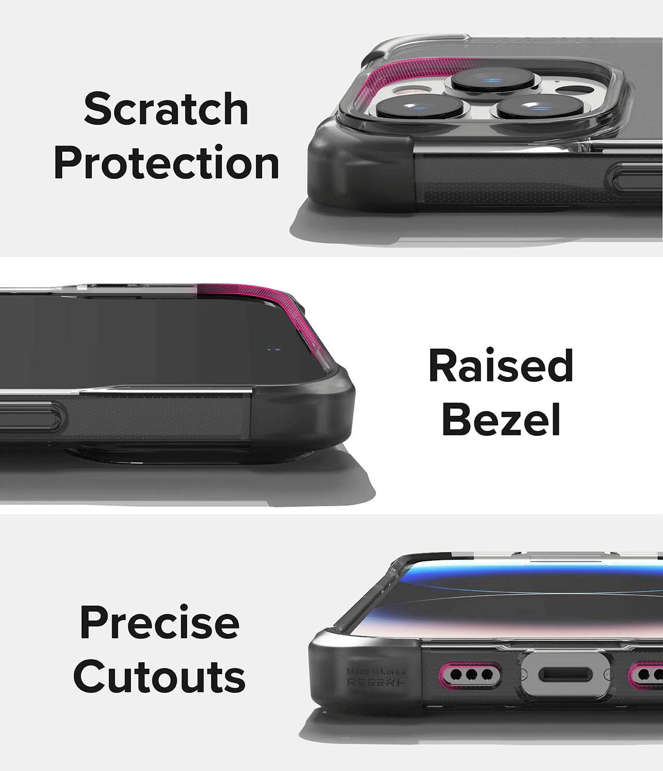 Estuche para iPhone 14 Pro - Ringke Fusion Bumper
