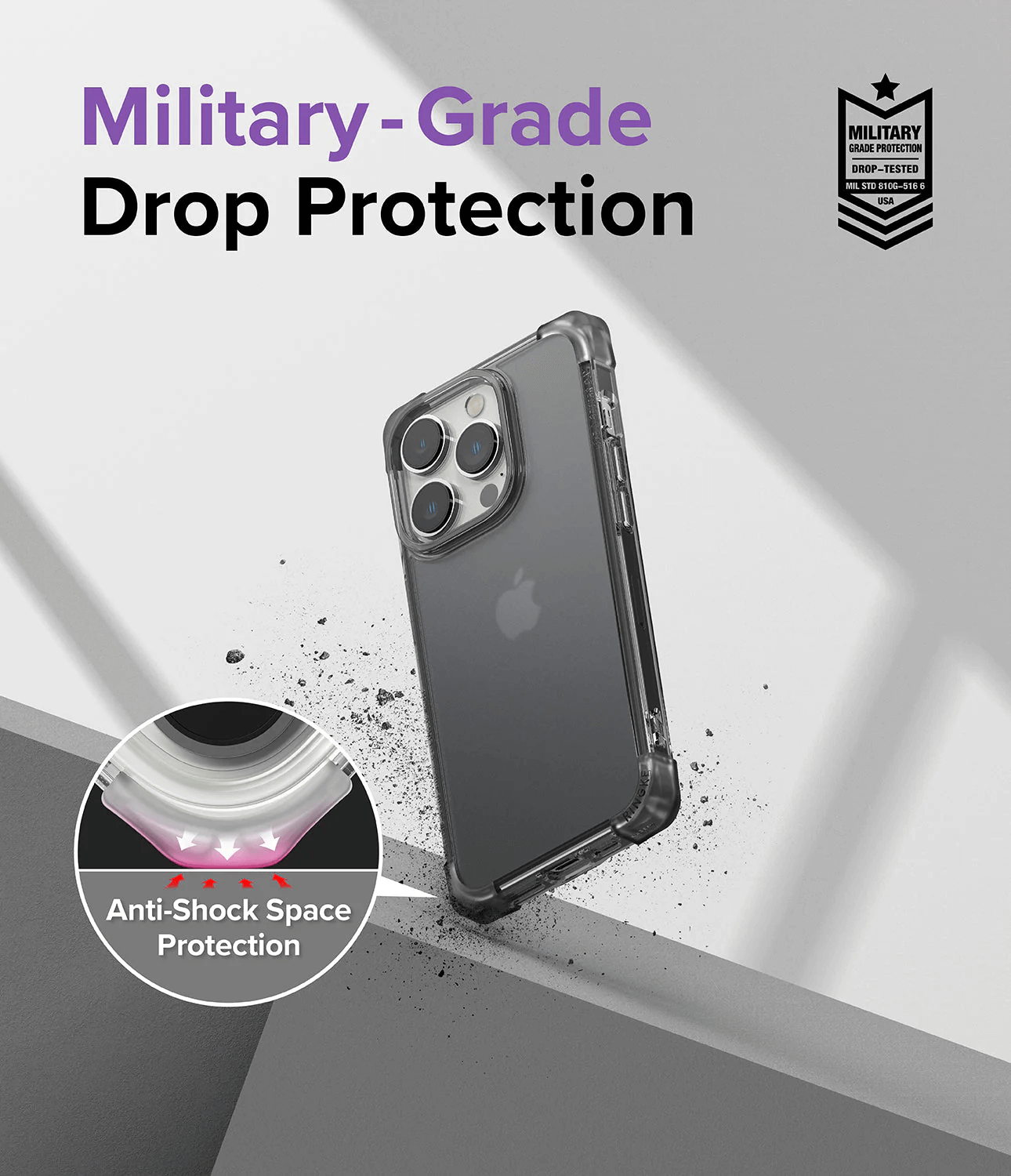 Estuche para iPhone 14 Pro - Ringke Fusion Bumper