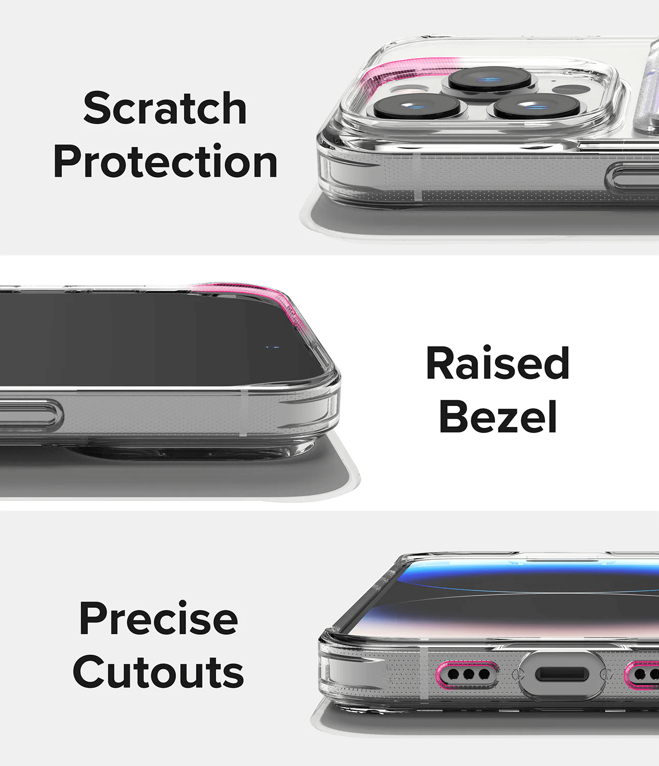 Estuche para iPhone 14 Pro - Ringke Fusion Card - Clear