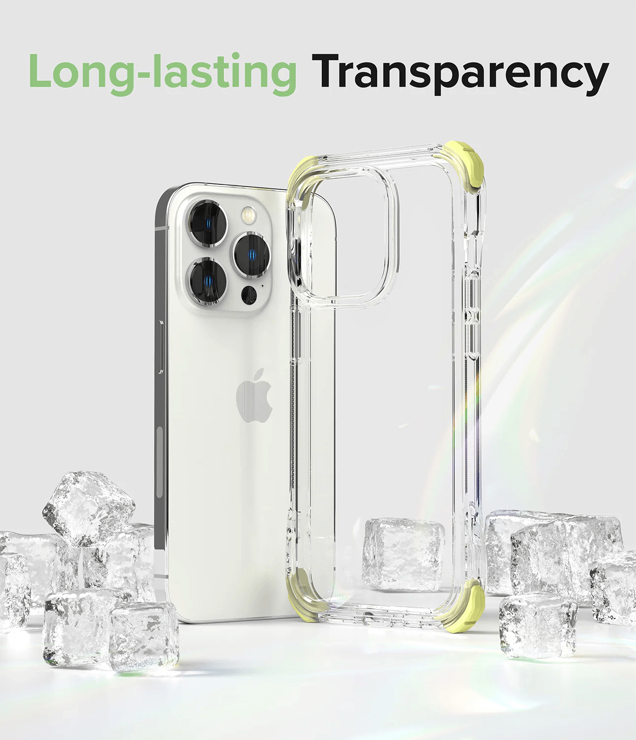 Estuche para iPhone 14 Pro - Ringke Fusion Plus - Clear Lime