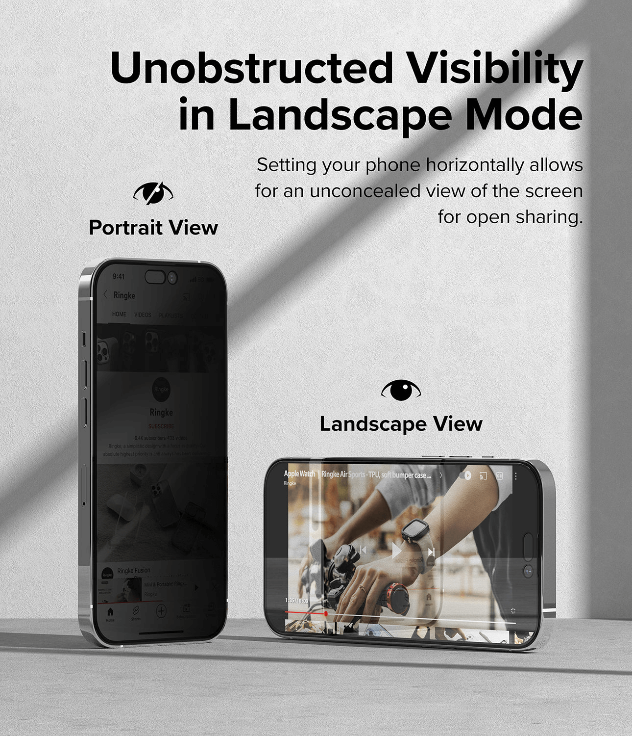 Vidrio Templado para iPhone 14 Pro - Ringke Privacy Tempered Glass