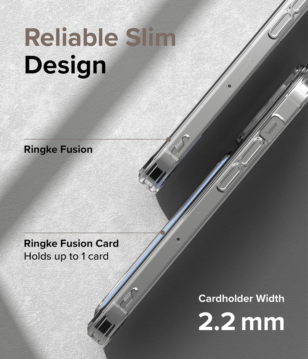 Estuche para iPhone 14 Pro Max - Ringke Fusion Card - Clear