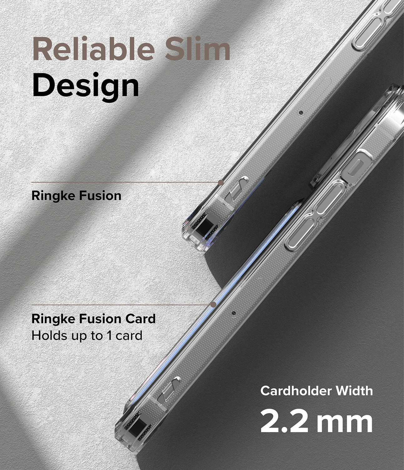 Estuche para iPhone 14 Pro Max - Ringke Fusion Card - Clear